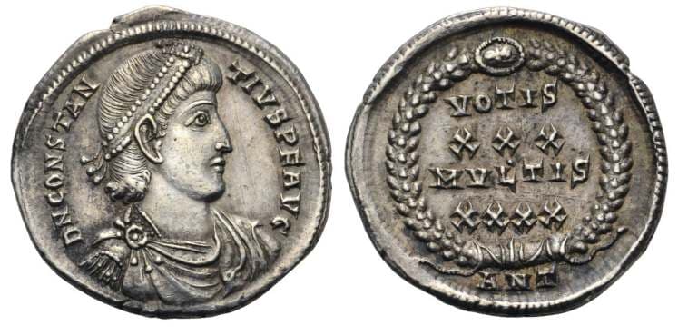 Antioch RIC VIII 108 Constantius II AR Siliqua