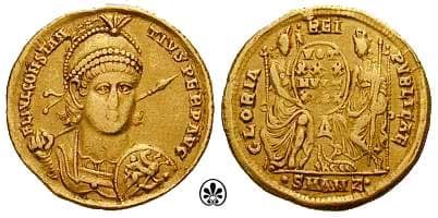 Antioch RIC VIII 168, Z Constantius II AV Solidus