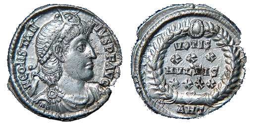 Antioch RIC VIII 186 Constantius II AR Reduced Siliqua