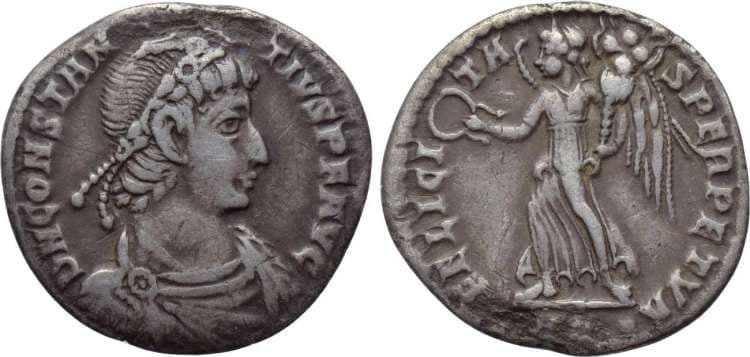 Aquileia RIC VIII 70 Constantius II, AR Siliqua of Aquileia
