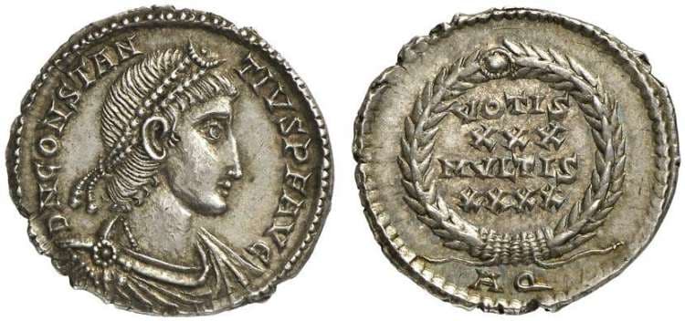 Aquileia RIC VIII 184 Constantius II AR Siliqua of Aquileia