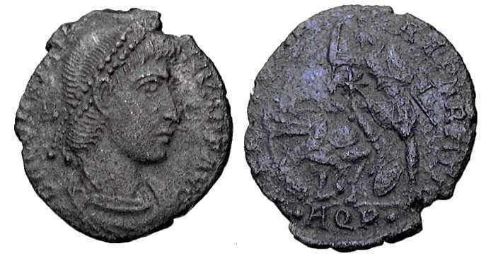 Aquileia RIC VIII 228, P Constantius II, AE follis of Aquileia