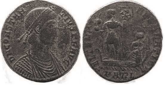 Arles RIC VIII 99, P Constantius II, Arles, AE, 21mm; 4