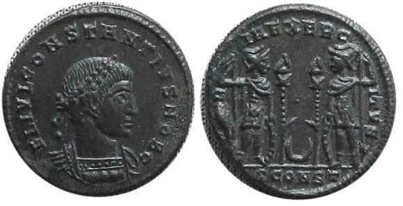 Arles RIC VII 355, S Constantius II, AE follis