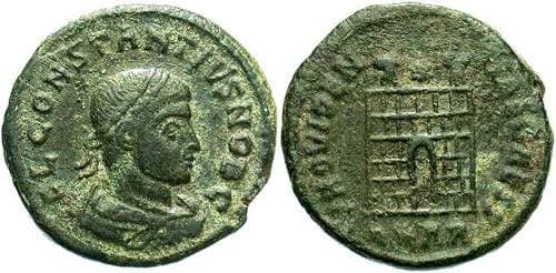Arles RIC VII 276 Constantius II AE follis