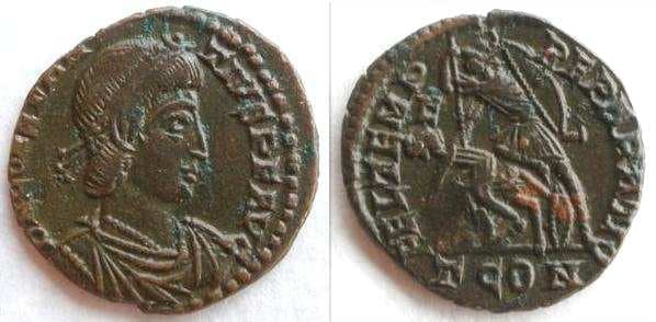 Arles RIC VIII 224v Constantius II AE18