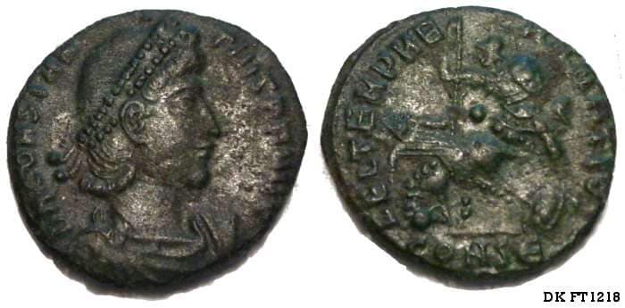 Constantinople RIC VIII 121 var, E Constantius II