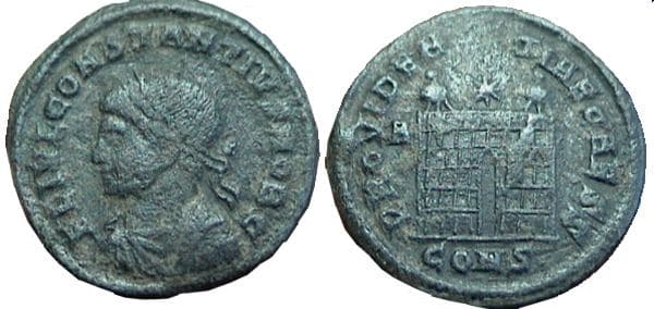 Constantinople RIC VII 10 Constantius II AE follis