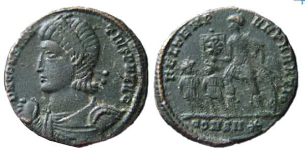 Constantinople RIC VIII 87 Constantius II AE2