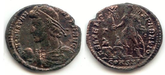 Constantinople RIC VIII 90,A Constantius II AE2
