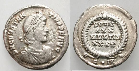 Constantinople RIC VIII 102,IA Constantius II AR Siliqua