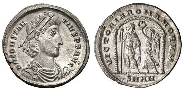 Constantinople RIC VIII 103 Constantius II AR Light Miliarense