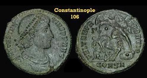 Constantinople RIC VIII 106 Constantius II AE2