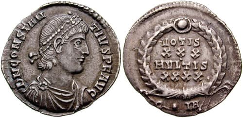 Constantinople RIC VIII 133, IA Constantius II AR Siliqua