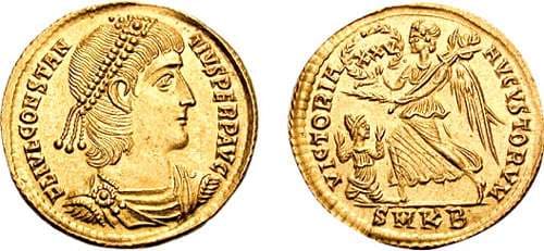 Cyzicus Depeyrot 6cf Constantius II AV Aureus