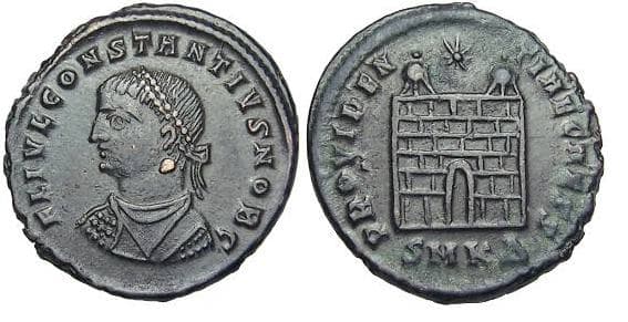 Cyzicus RIC VII 27 Constantius II AE follis