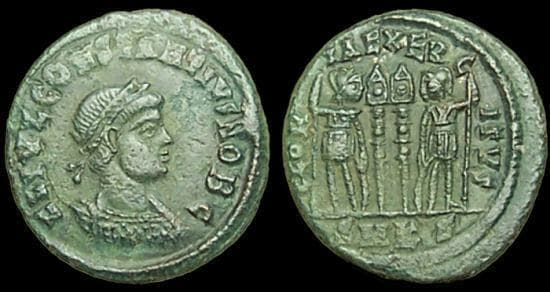 Cyzicus RIC VII 85 Constantius II AE Follis