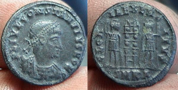 Cyzicus RIC VII 86, A Constantius II AE Follis