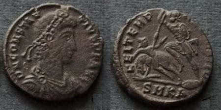 Cyzicus RIC VIII 105v Constantius II AE follis