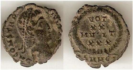 Heraclea RIC VIII 59v Constantius II, AE15, Heraclea