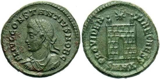 Heraclea RIC VII 78 Constantius II AE follis