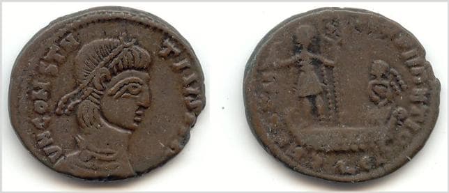 London S4002cf Constantius II AE24 Barbaric Imitation