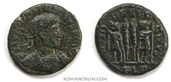Lyons RIC VII 268 Constantius II, AE follis