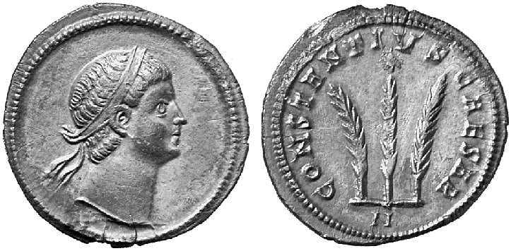 Nicomedia Lanz 112, 893 Constantius II as Caesar, AR siliqua, 21 mm, 3