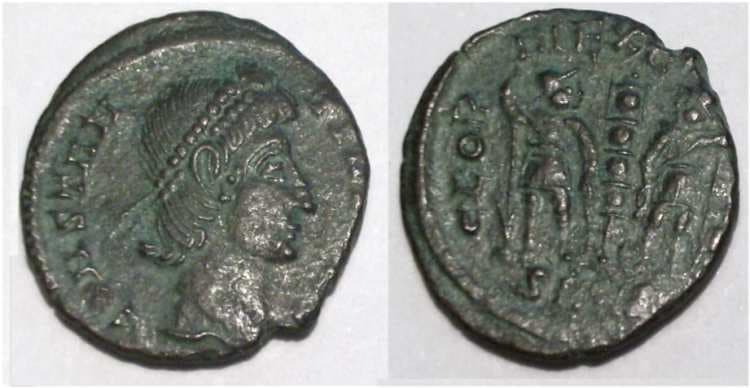 Nicomedia RIC VIII 19, D Constantius II, AE follis