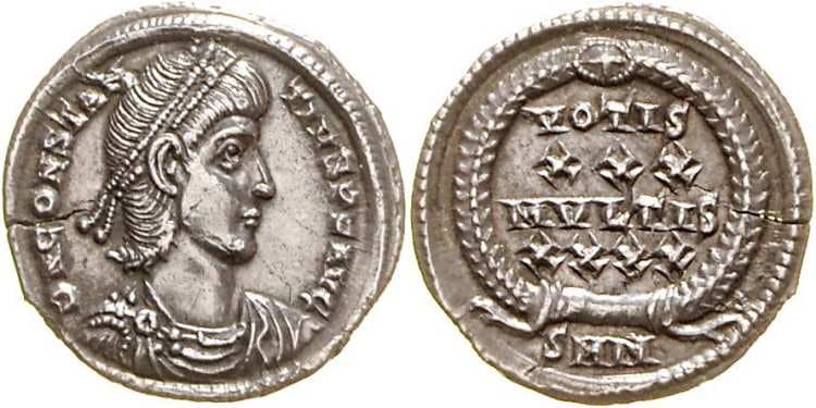 Nicomedia RIC VIII 81 Constantius II, AR Siliqua, Nicomedia