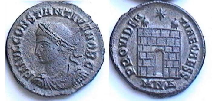 Nicomedia RIC VII 124 Constantius II AE follis