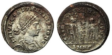 Nicomedia RIC VII 201 Constantius II, AE4, Nicomedia