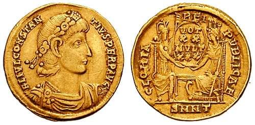 Nicomedia RIC VIII 33 Constantius II AV Solidus