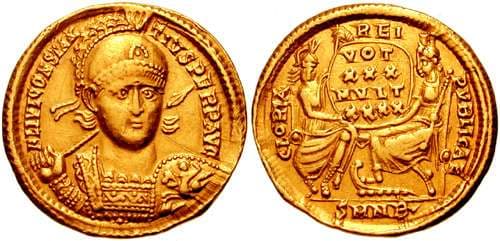 Nicomedia RIC VIII 74 Sear'88 #3988 Constantius II AV Solidus