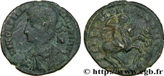 Rome RIC VIII 154 Constantius II, AE follis, Rome mint