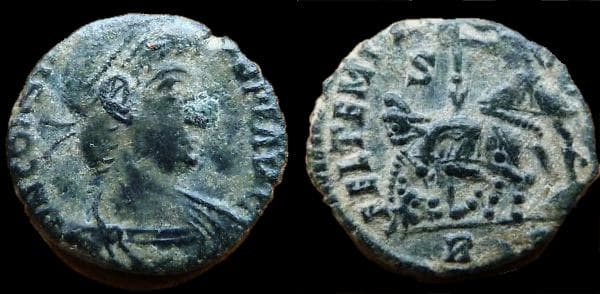Rome RIC VIII 266 Constantius II, AE4, Rome