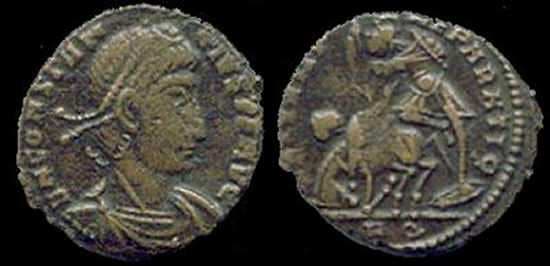 Rome RIC VIII 272, Q Constantius II, AE follis of Rome