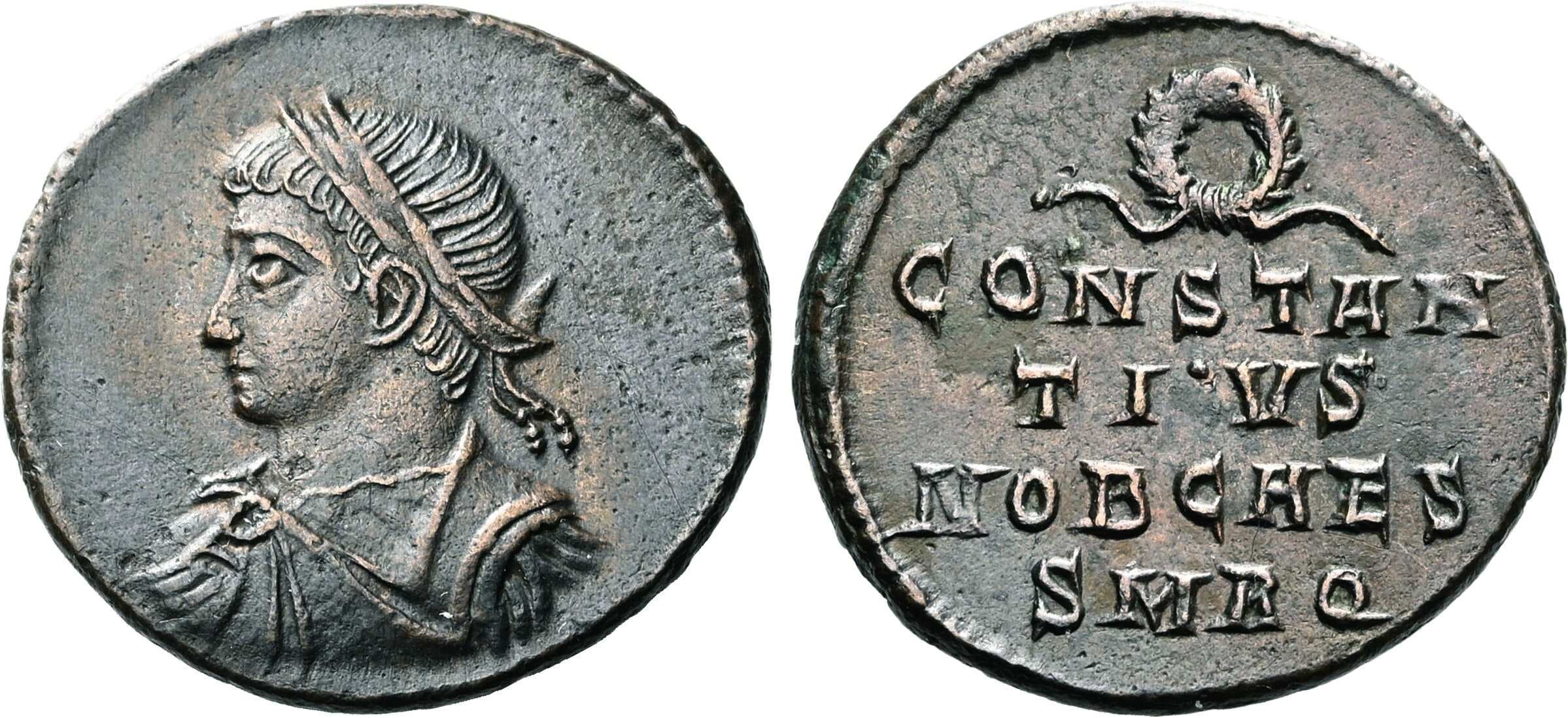 Rome RIC VII 284 Constantius II, AE3, Rome