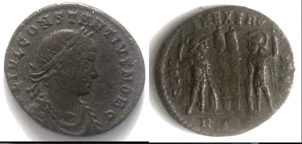 Rome RIC VII 352 Constantius II as Caesar AE follis