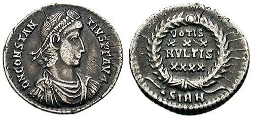Sirmium RIC VIII 17 Constantius II AR Siliqua