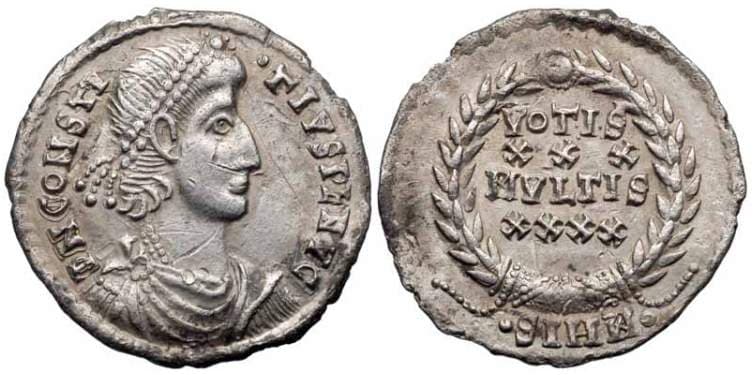 Sirmium RIC VIII 66 Constantius II AR Siliqua