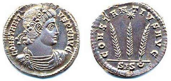 Siscia RIC VIII 63 Constantius II, AR Siliqua
