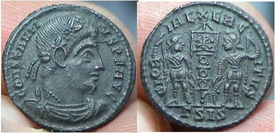 Siscia RIC VIII 86, Γ Constantius II AE follis