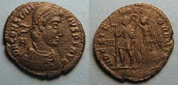Siscia RIC VIII 304, B Constantius II AE2