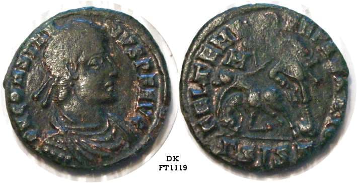 Siscia RIC VIII 369, G Constantius II AE follis