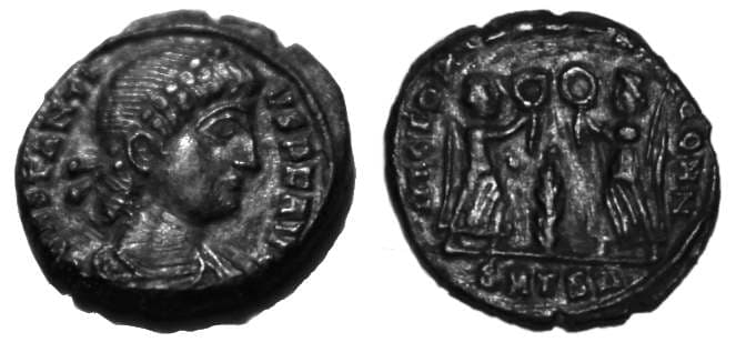 Thessalonica RIC VIII 104, Δ Constantius II, AE4, Thessalonica mint