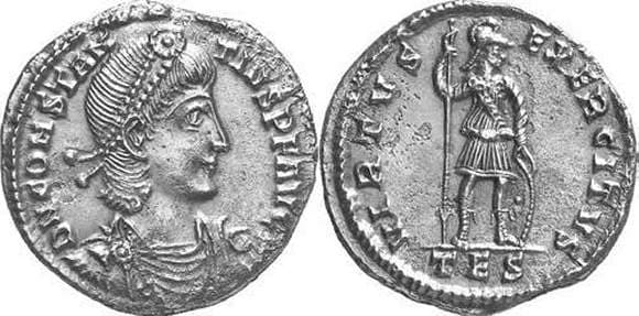 Thessalonica RIC VIII 160/203 Constantius II, AR Light Miliarensis