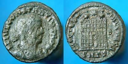 Thessalonica RIC VII 172 Constantius II AE follis