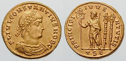 Thessalonica RIC VII 211 Constantius II, as Caesar