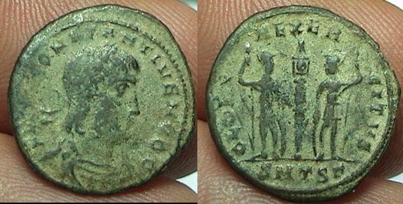 Thessalonica RIC VII 224 Constantius II AE follis